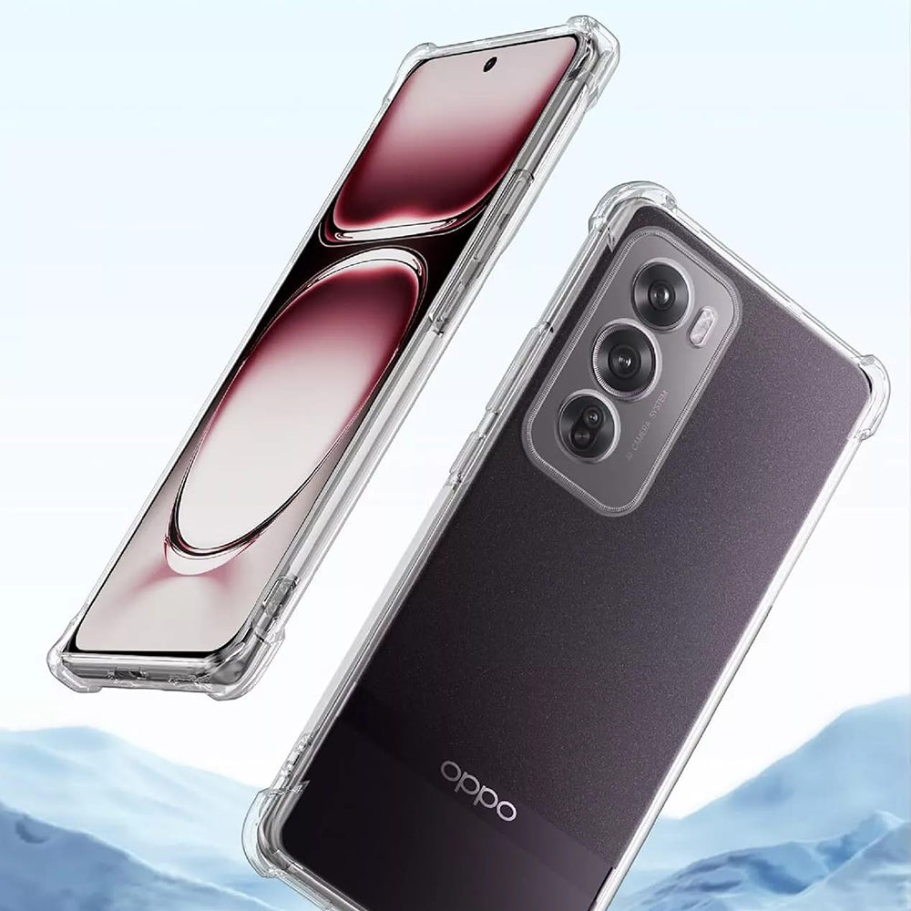 Fodral för Oppo Reno12 Pro, Techsuit, Stötsäker Klar, Transparent