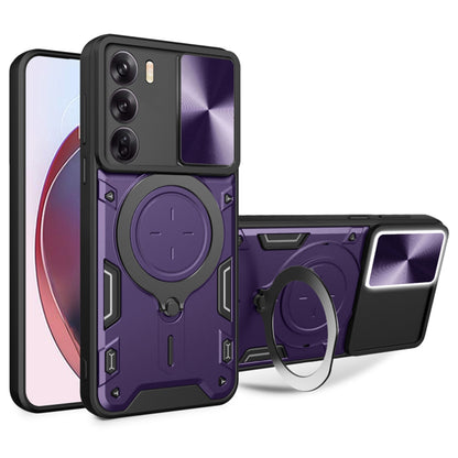 Fodral för Oppo Reno12, Techsuit, CamGuard Pro, Lila
