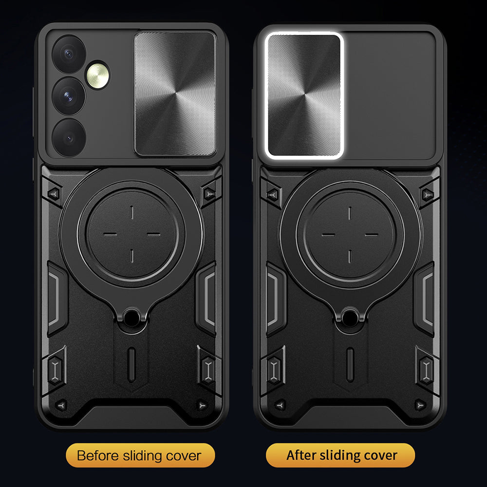 Fodral för Oppo Reno12, Techsuit, CamGuard Pro, Lila