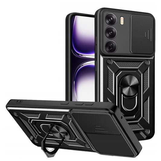 Fodral för Oppo Reno12, Techsuit, CamShield, Svart