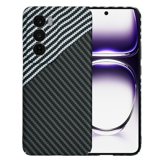 Fodral för Oppo Reno12, Techsuit, Carbonite FiberShell, Svart Grå