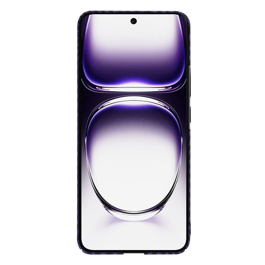 Fodral för Oppo Reno12, Techsuit, Carbonite FiberShell, Lila