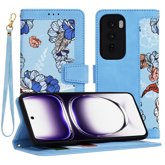 Fodral för Oppo Reno12, Techsuit, FlipCraft, Blå