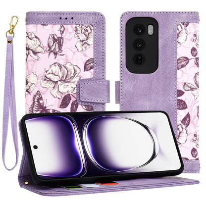 Fodral för Oppo Reno12, Techsuit, FlipCraft, Lila