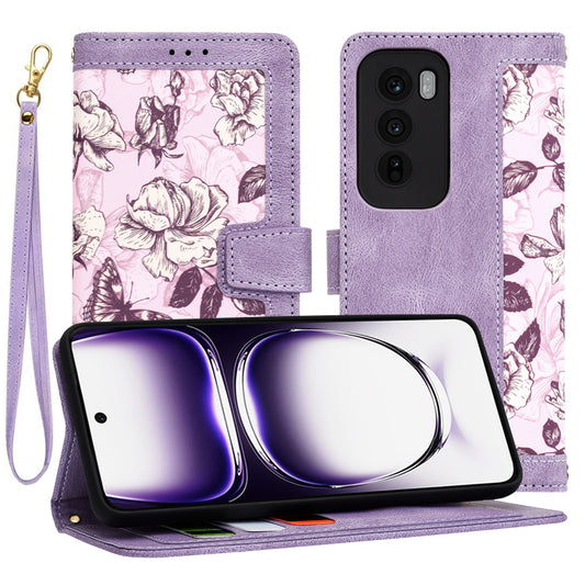 Fodral för Oppo Reno12, Techsuit, FlipCraft, Lila