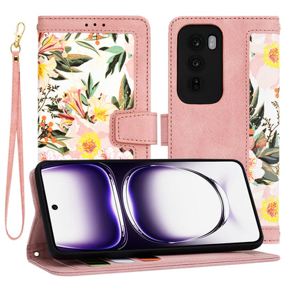 Fodral för Oppo Reno12, Techsuit, FlipCraft, Rosa