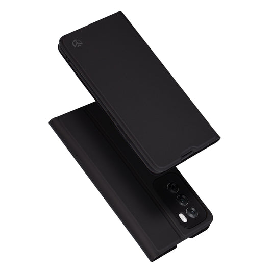 Fodral för Oppo Reno12, Techsuit, Magskin Book, Svart