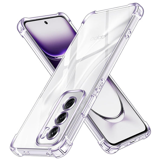 Fodral för Oppo Reno12, Techsuit, Stötsäker Klar, Transparent