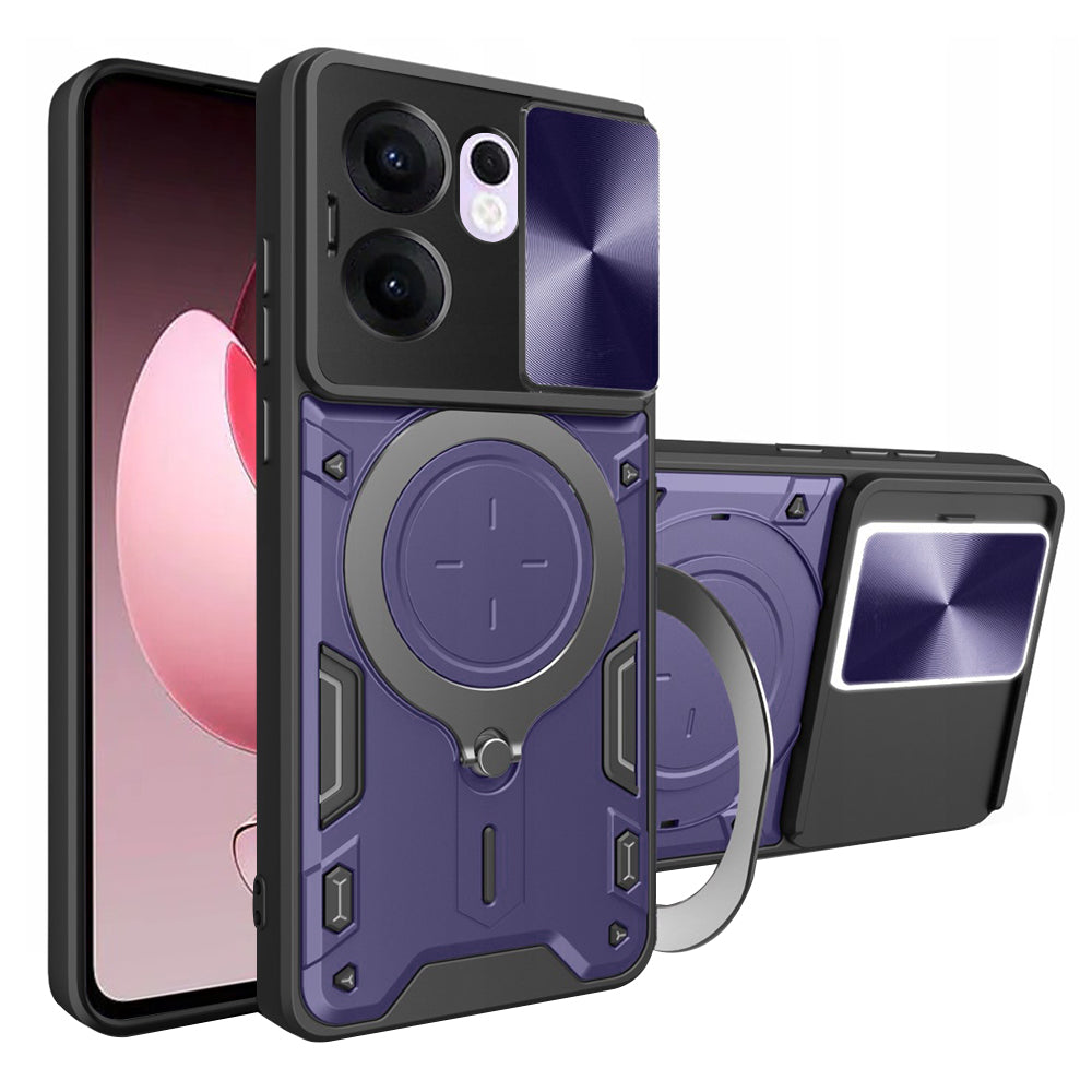 Fodral för Oppo Reno13 FS 5G / Reno13 F 4G / Reno13 F, Techsuit, CamGuard Pro, Lila