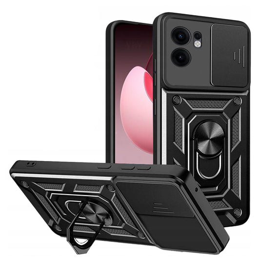 Fodral för Oppo Reno13 FS 5G / Reno13 F 4G / Reno13 F, Techsuit, CamShield, Svart
