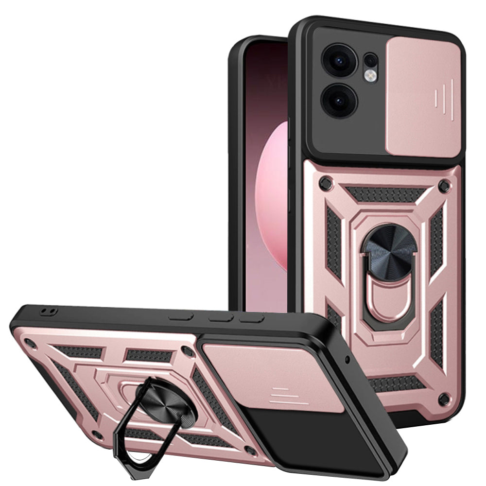 Fodral för Oppo Reno13 FS 5G / Reno13 F 4G / Reno13 F, Techsuit, CamShield, Rosa