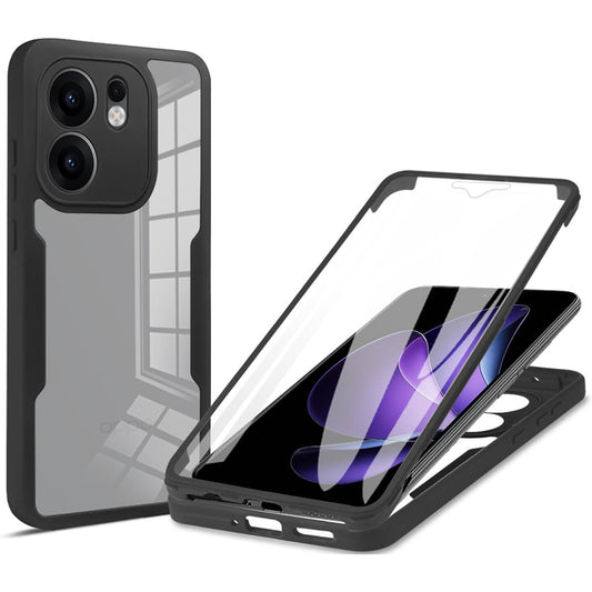 Fodral för Oppo Reno13 FS 5G / Reno13 F 4G / Reno13 F, Techsuit, ColorVerse 360, Svart