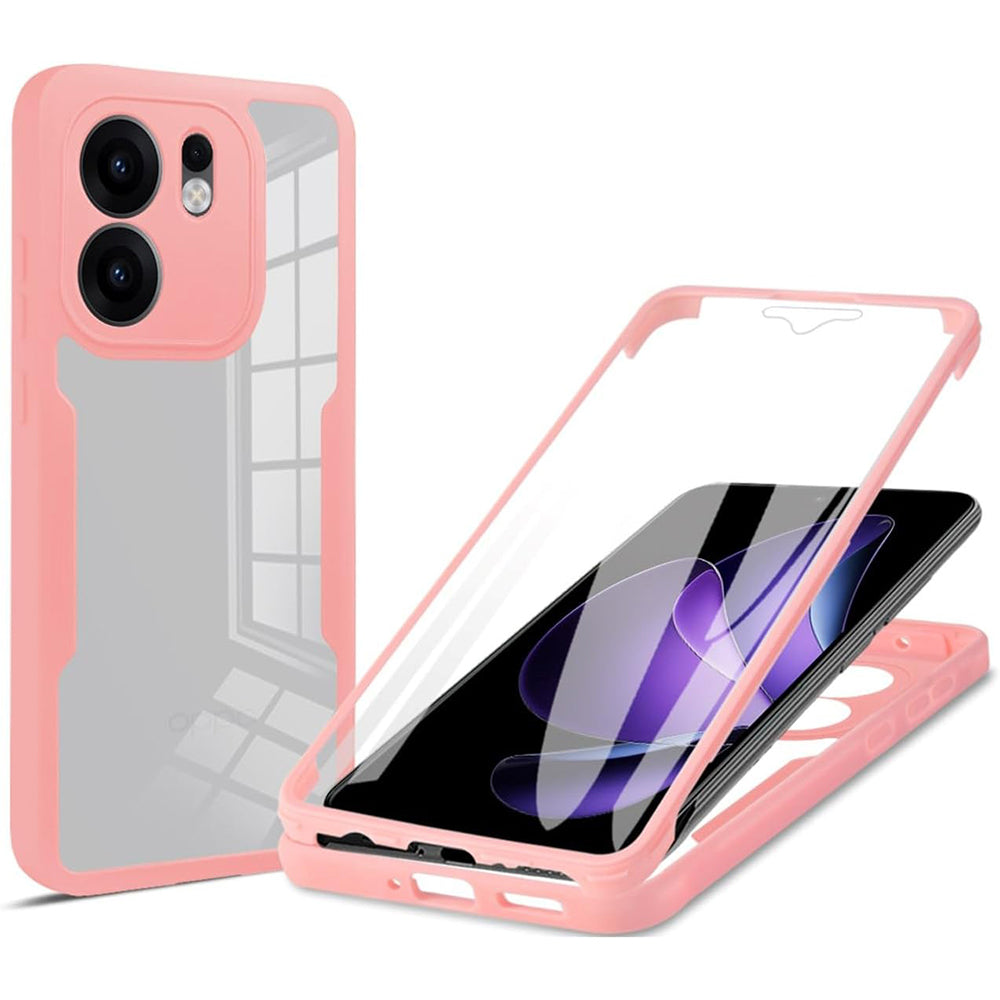Fodral för Oppo Reno13 FS 5G / Reno13 F 4G / Reno13 F, Techsuit, ColorVerse 360, Rosa