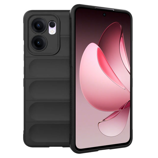 Fodral för Oppo Reno13 FS 5G / Reno13 F 4G / Reno13 F, Techsuit, Magic Shield, Svart