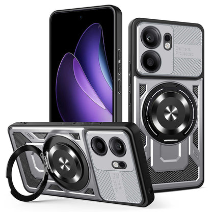 Fodral för Oppo Reno13 FS 5G / Reno13 F 4G / Reno13 F, Techsuit, RuggedCam, Grå