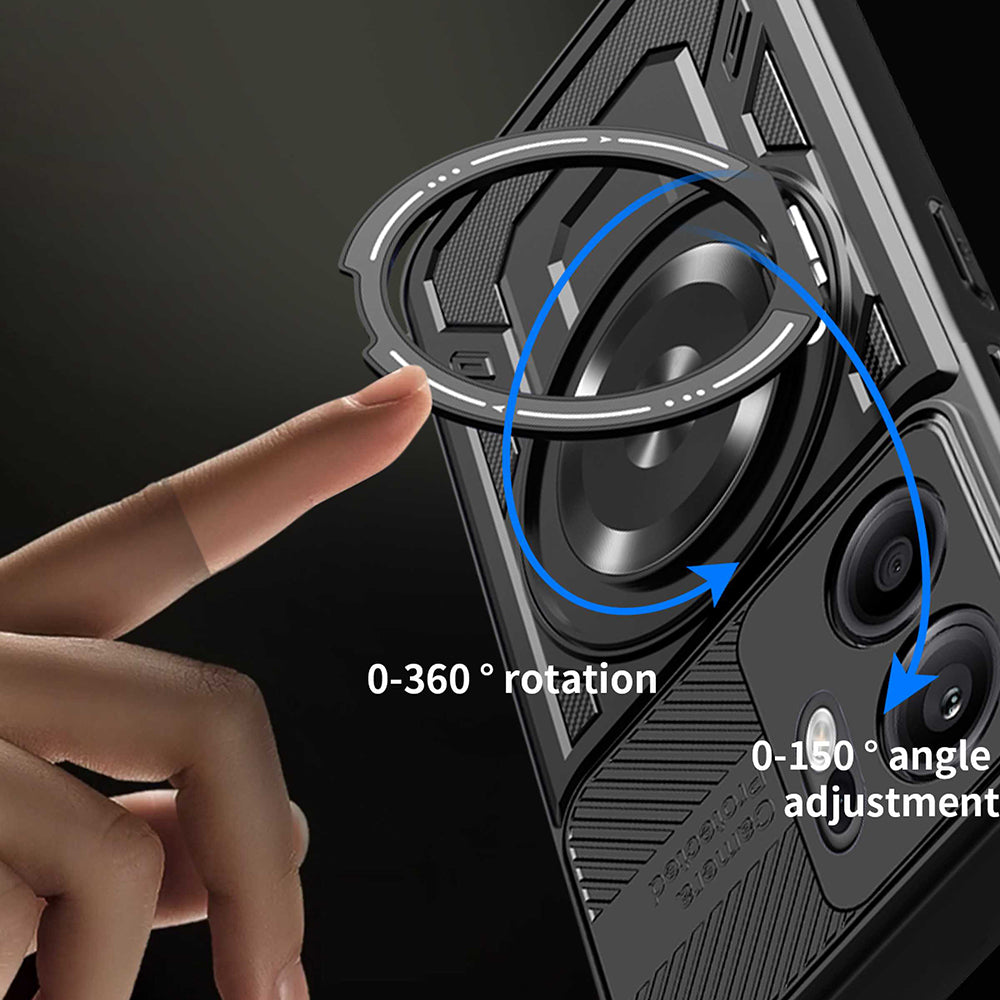 Fodral för Oppo Reno13 FS 5G / Reno13 F 4G / Reno13 F, Techsuit, RuggedCam, Grå
