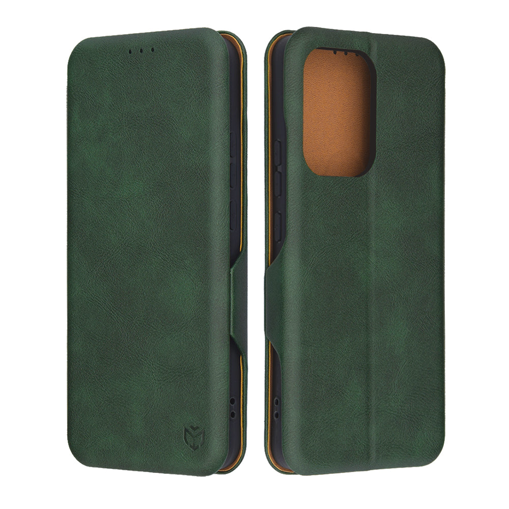 Fodral för Oppo Reno13 FS 5G / Reno13 F 4G / Reno13 F, Techsuit, Safe Wallet Plus, Grön