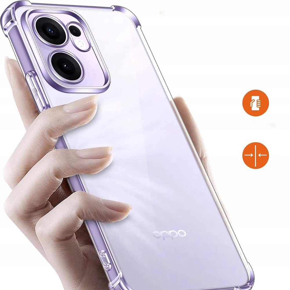 Fodral för Oppo Reno13 FS 5G / Reno13 F 4G / Reno13 F, Techsuit, Stötsäker Klar, Transparent