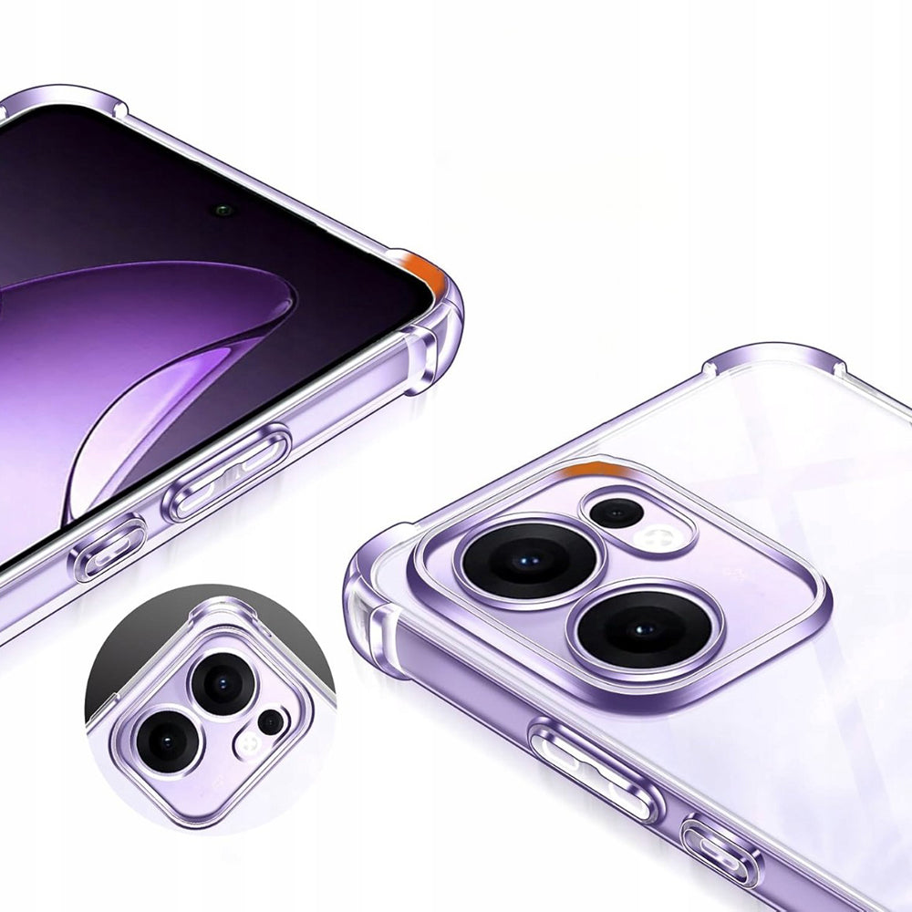 Fodral för Oppo Reno13 FS 5G / Reno13 F 4G / Reno13 F, Techsuit, Stötsäker Klar, Transparent