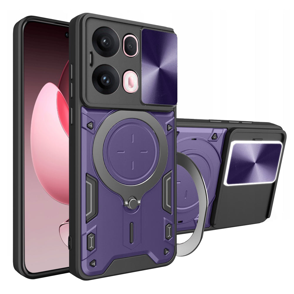 Fodral för Oppo Reno13 Pro, Techsuit, CamGuard Pro, Lila
