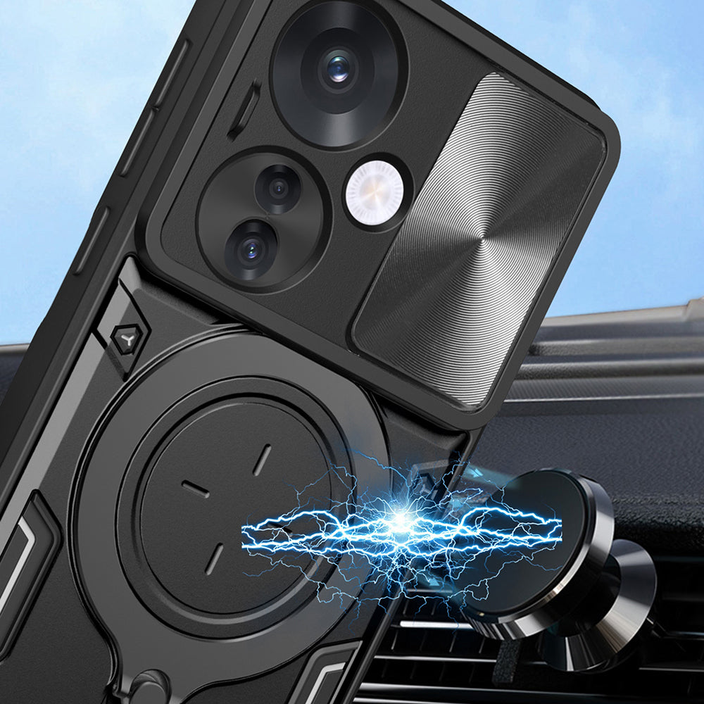 Fodral för Oppo Reno13 Pro, Techsuit, CamGuard Pro, Lila