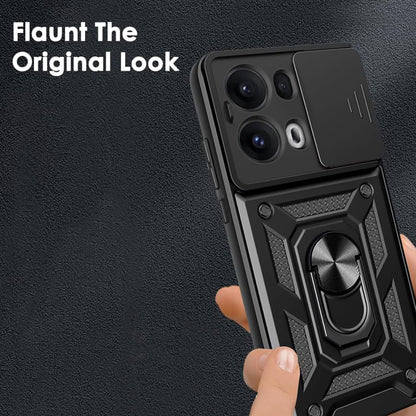 Fodral för Oppo Reno13 Pro, Techsuit, CamShield, Svart