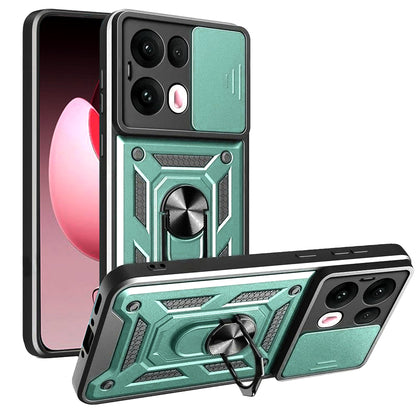 Fodral för Oppo Reno13 Pro, Techsuit, CamShield, Grön