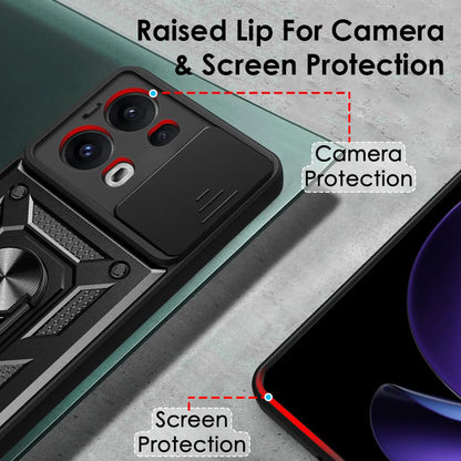 Fodral för Oppo Reno13 Pro, Techsuit, CamShield, Grön