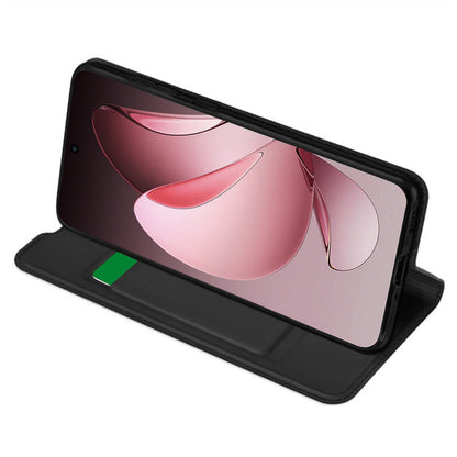 Fodral för Oppo Reno13 Pro, Techsuit, Magskin Book, Svart