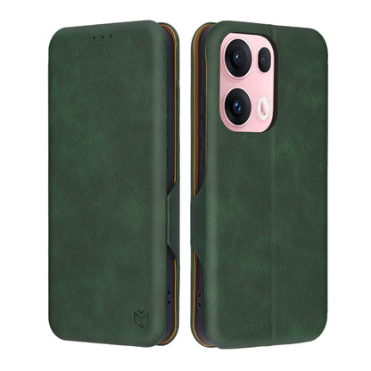Fodral för Oppo Reno13 Pro, Techsuit, Safe Wallet Plus, Grön