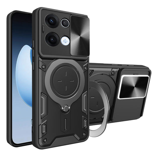 Fodral för Oppo Reno13, Techsuit, CamGuard Pro, Svart