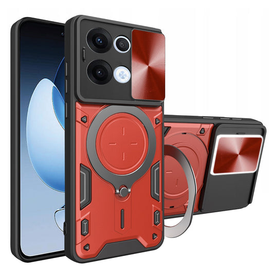Fodral för Oppo Reno13, Techsuit, CamGuard Pro, Röd