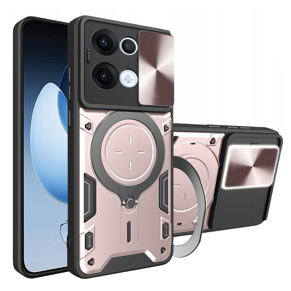 Fodral för Oppo Reno13, Techsuit, CamGuard Pro, Rosa Guld