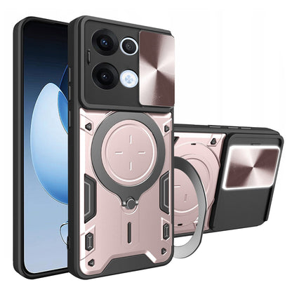 Fodral för Oppo Reno13, Techsuit, CamGuard Pro, Rosa Guld