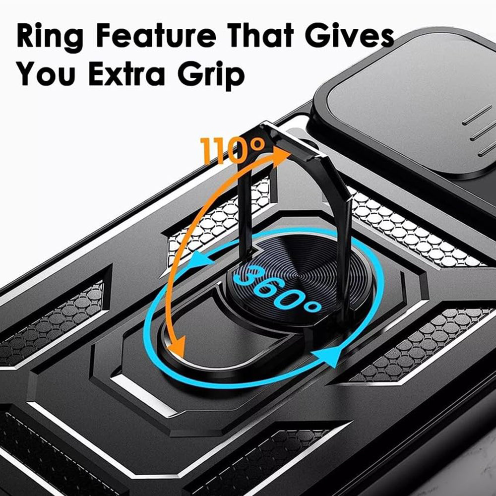 Fodral för Oppo Reno13, Techsuit, CamShield, Svart