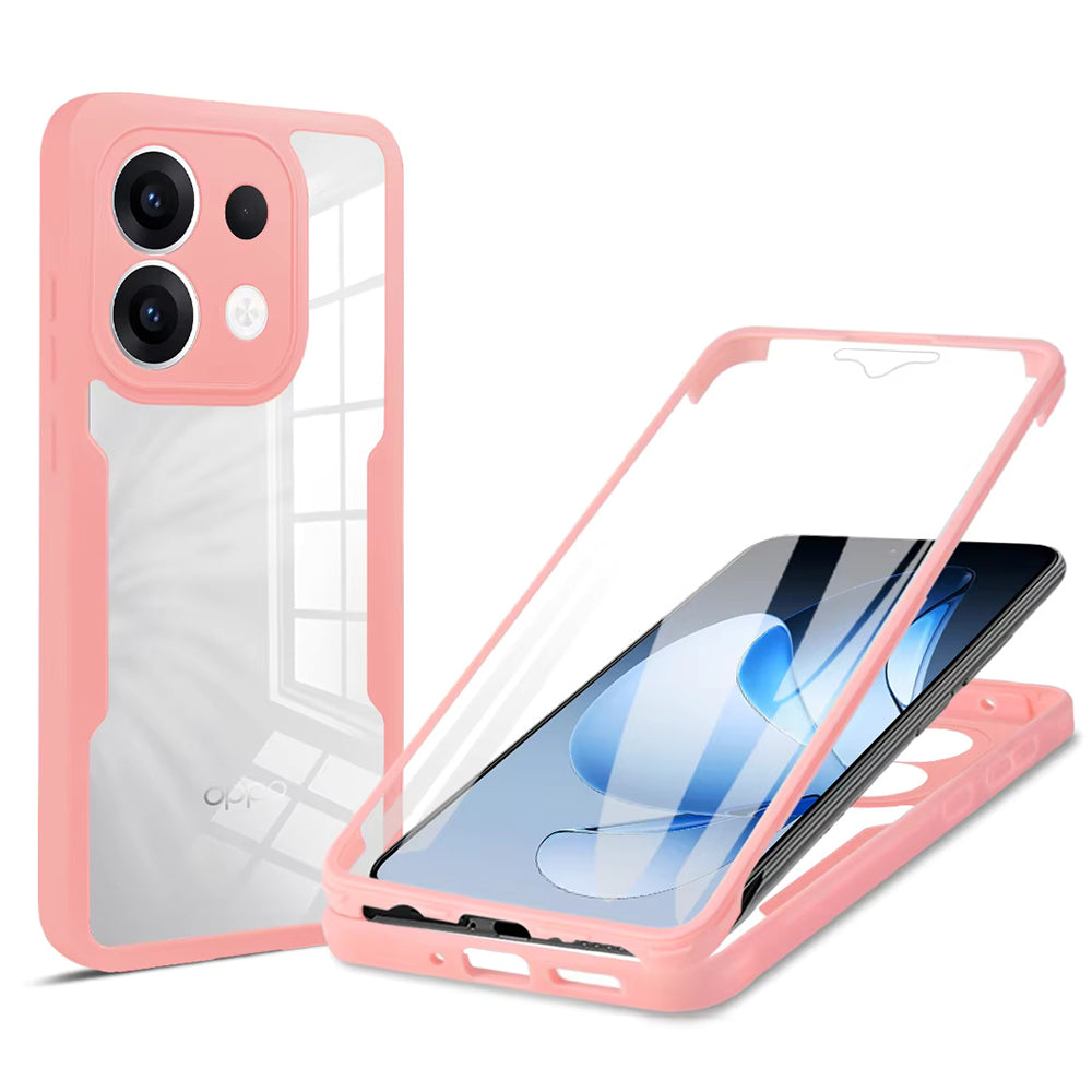 Fodral för Oppo Reno13, Techsuit, ColorVerse 360, Rosa