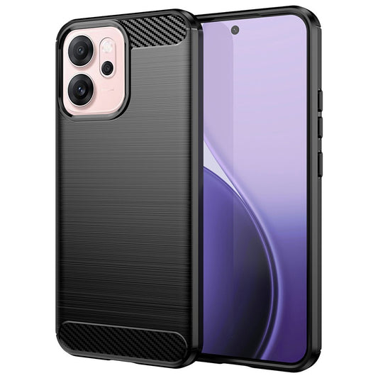 Case for Oppo Reno14 F, Techsuit, Carbon, Black