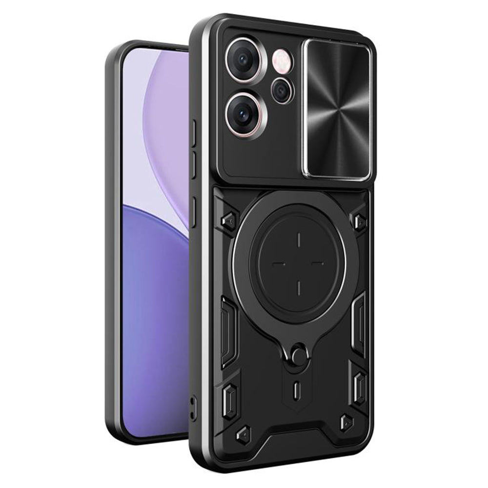 Fodral för Oppo Reno14 FS 5G / Reno14 F, Techsuit, CamGuard Pro, Svart