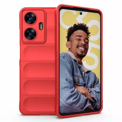 Fodral för Oppo Reno14 FS 5G / Reno14 F, Techsuit, Magic Shield, Röd