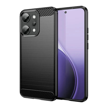 Fodral för Oppo Reno14 Pro, Techsuit, Kolfiber, Svart