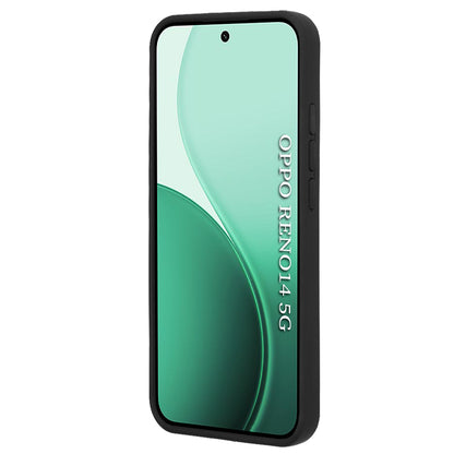 Fodral för Oppo Reno14, Techsuit, Glinth, Svart