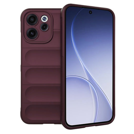 Fodral för Oppo Reno15 FS / Reno15 F, Techsuit, Magic Shield, Vinröd