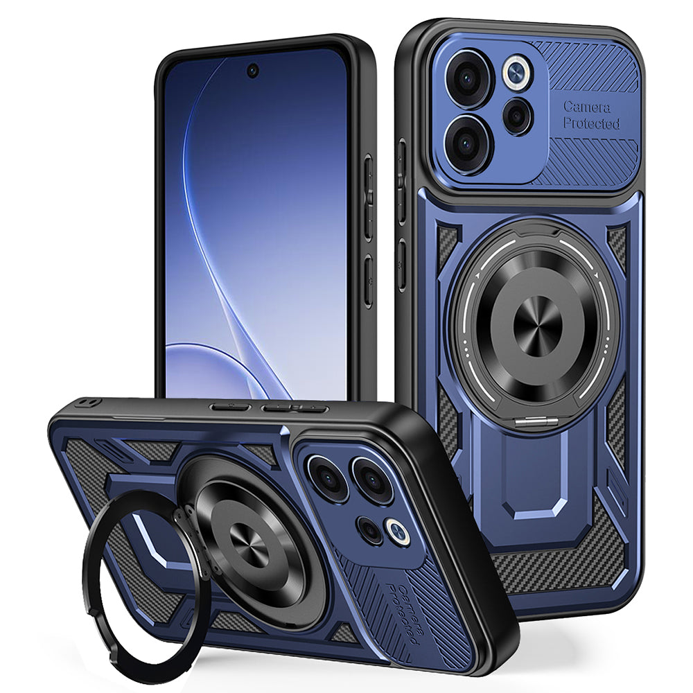 Skyddsfodral för Oppo Reno15 FS / Reno15 F, Techsuit, RuggedCam, Blå