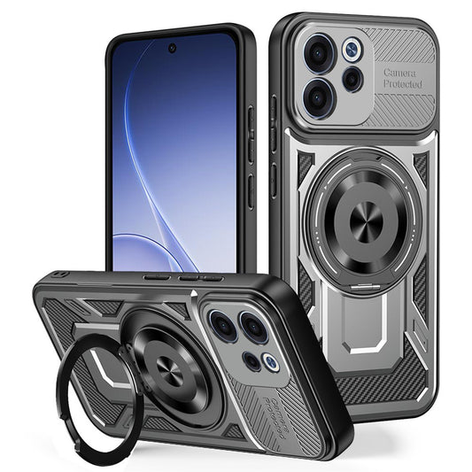 Fodral för Oppo Reno15 FS / Reno15 F, Techsuit, RuggedCam, Grå