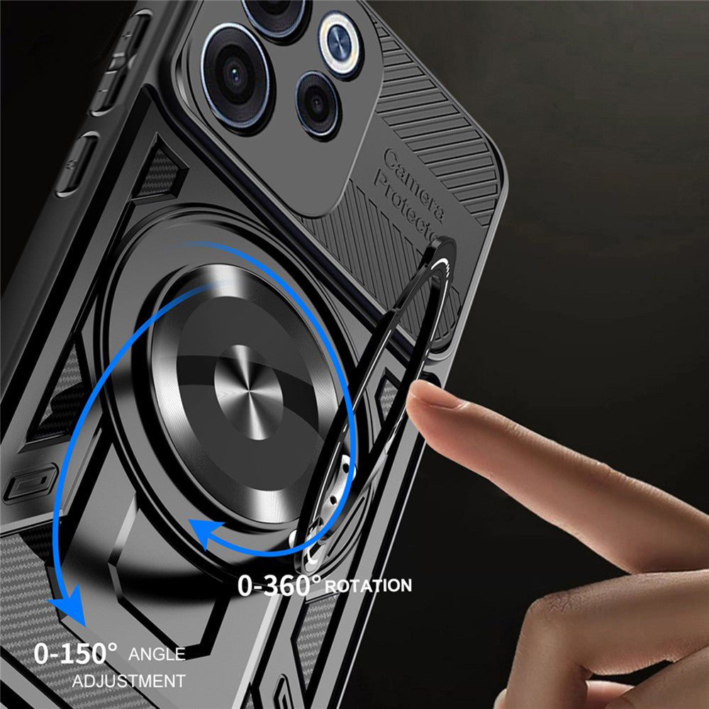 Fodral för Oppo Reno15 FS / Reno15 F, Techsuit, RuggedCam, Grå
