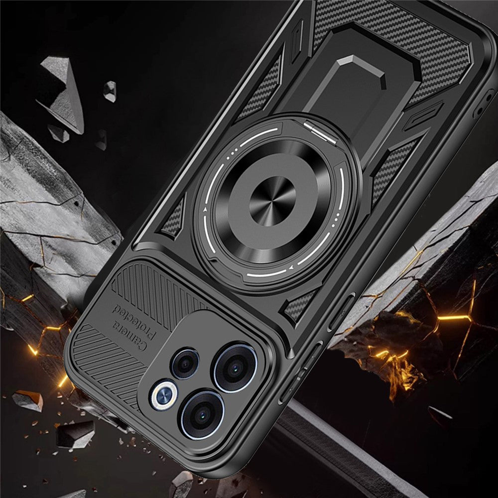 Fodral för Oppo Reno15 FS / Reno15 F, Techsuit, RuggedCam, Lila