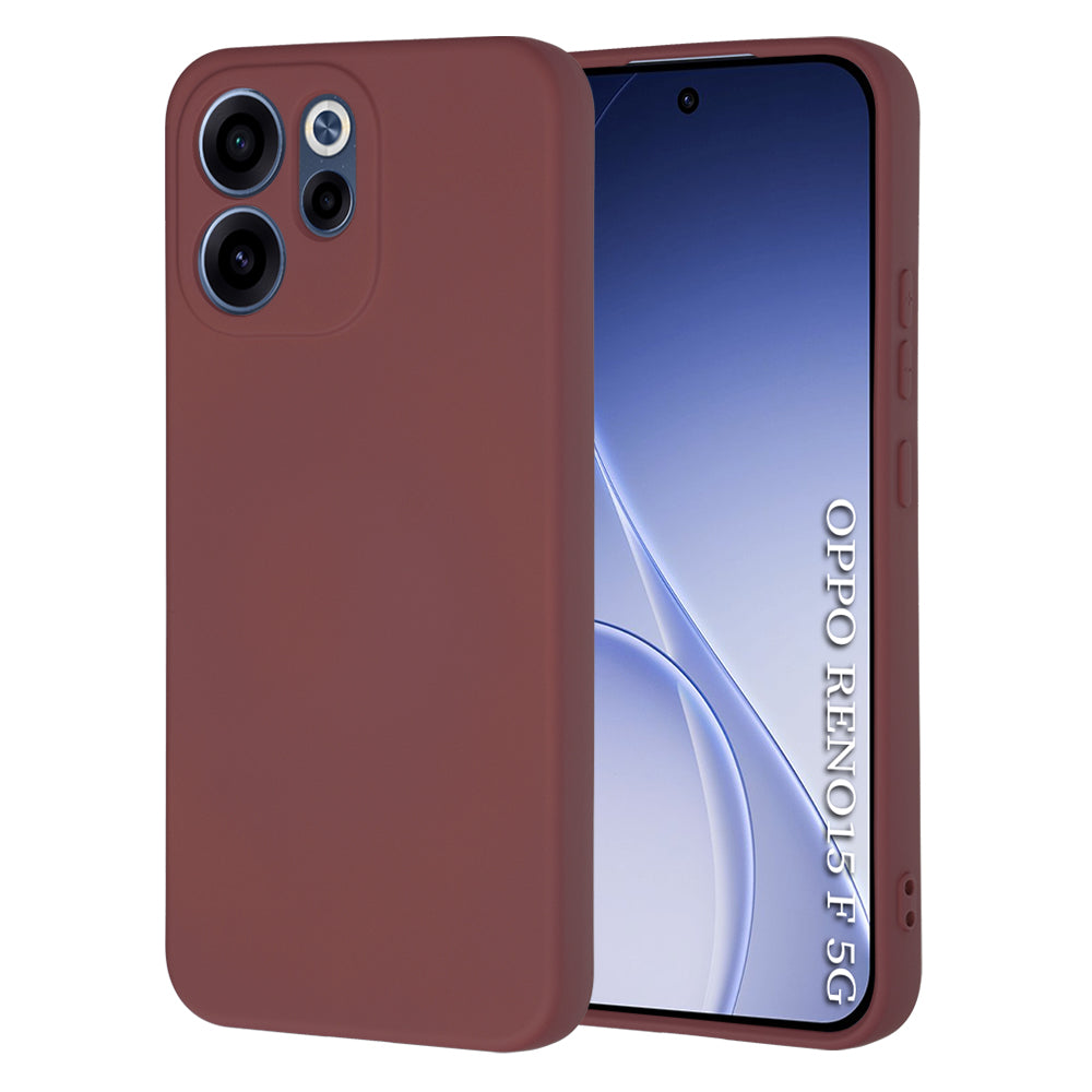 Fodral för Oppo Reno15 FS / Reno15 F, Techsuit, SoftFlex, Vinröd
