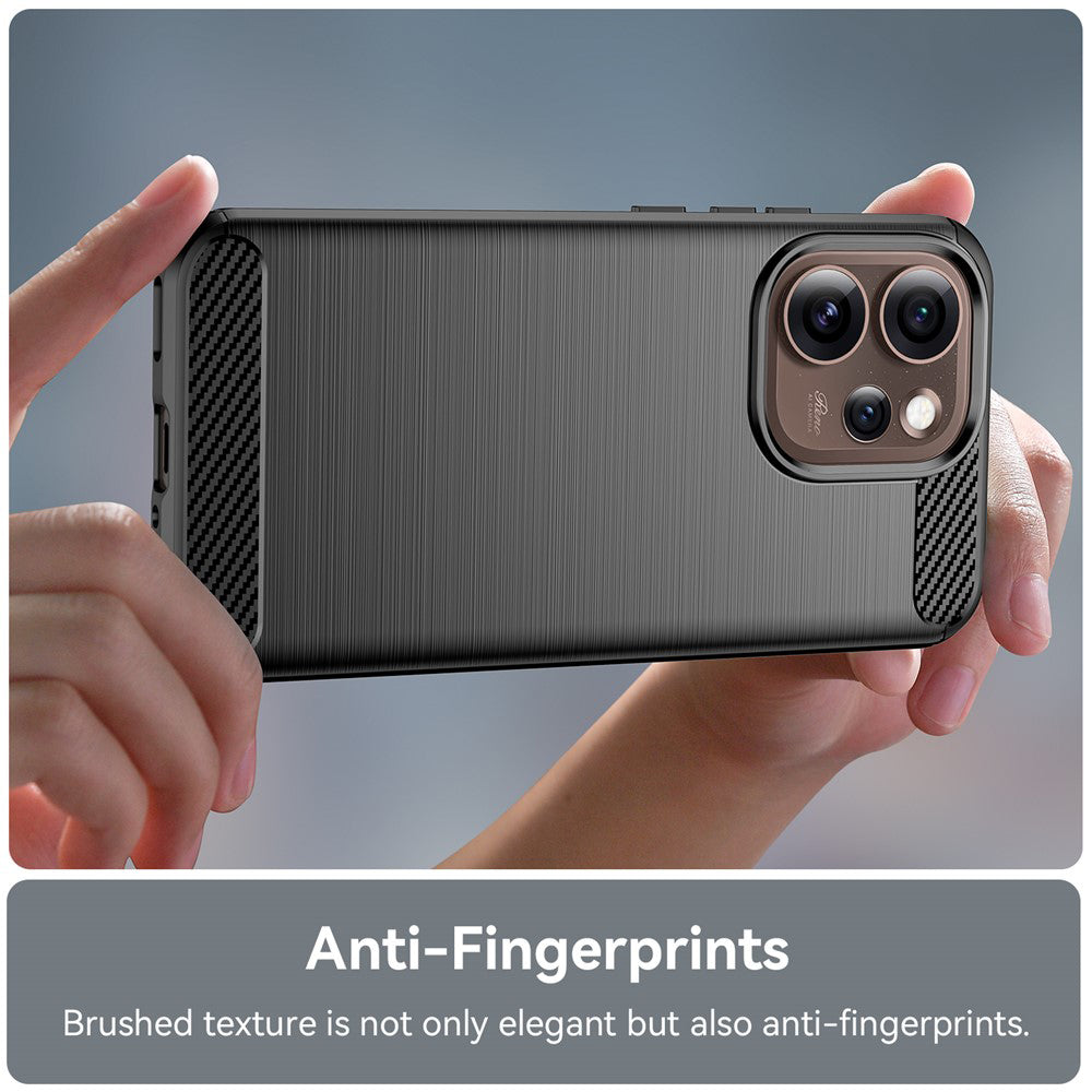 Skyddsfodral för Oppo Reno15 Pro Max, Techsuit, Kolfiber, Svart