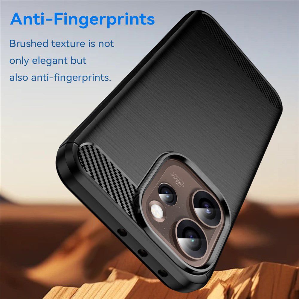 Skyddsfodral för Oppo Reno15 Pro Max, Techsuit, Kolfiber, Svart