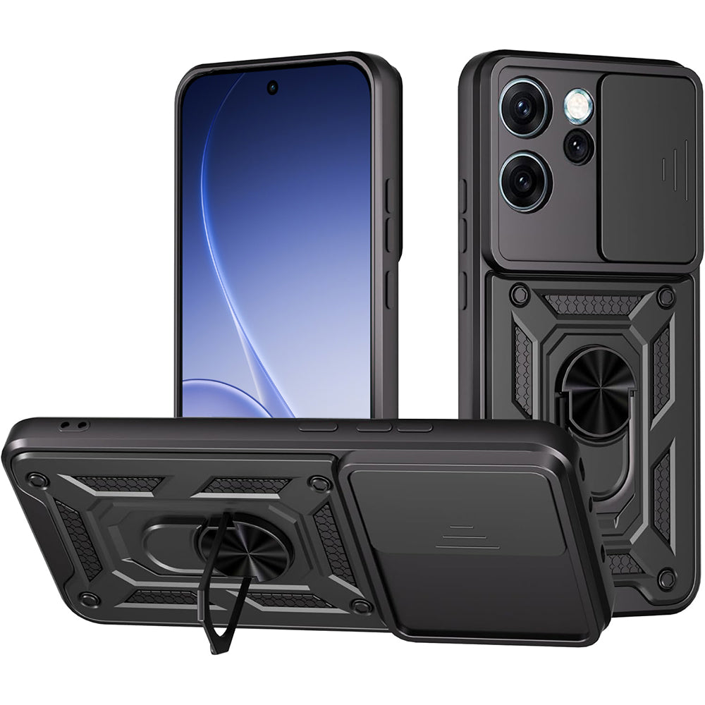 Skyddsfodral för Oppo Reno15 Pro, Techsuit, CamShield, Svart